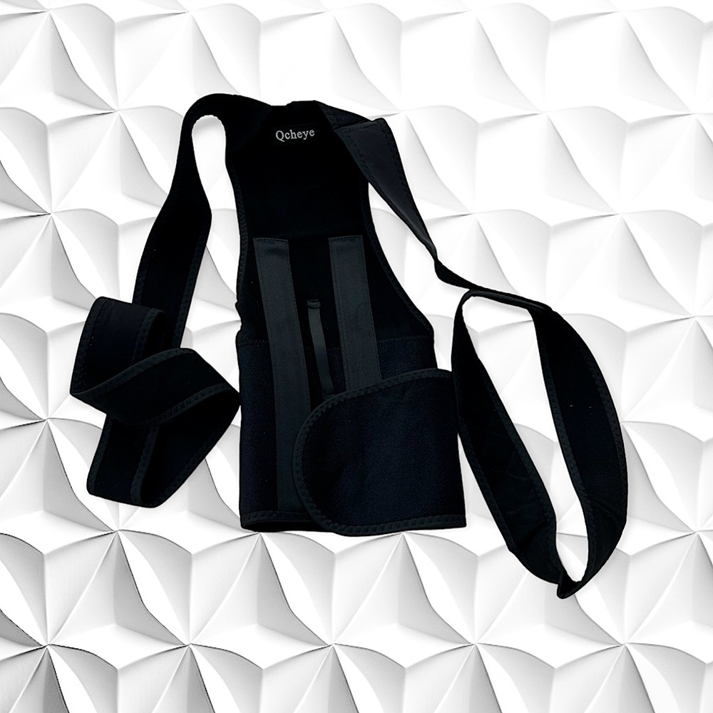 Back Brace Posture Corrector Adjustable Black Size Medium